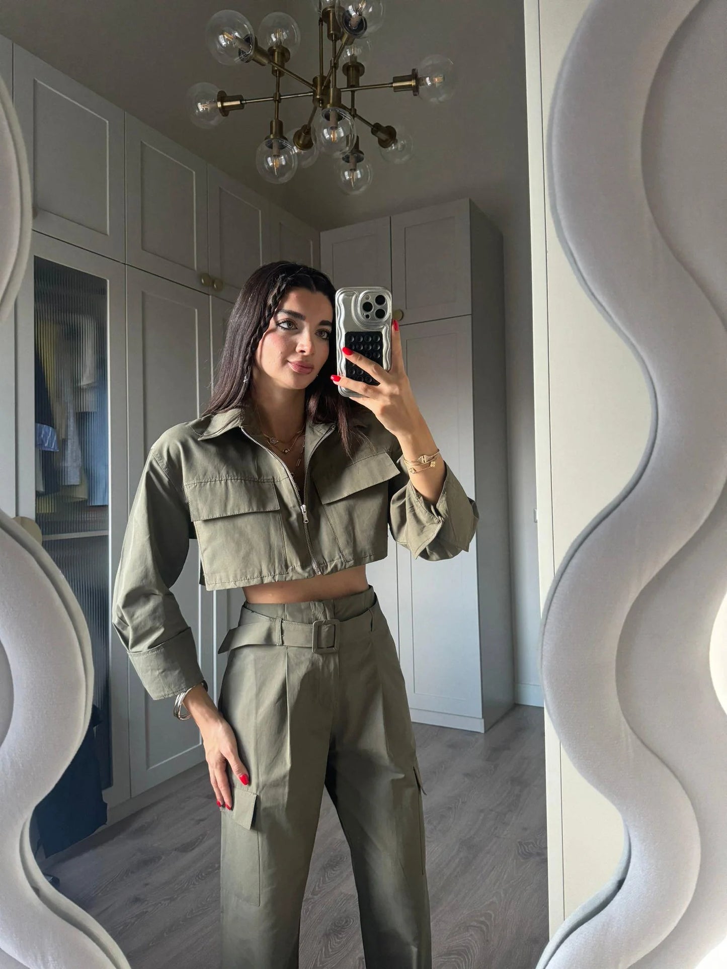 طقم كارجو زيتي