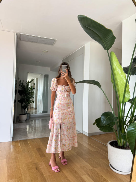 فستان زهري مورد