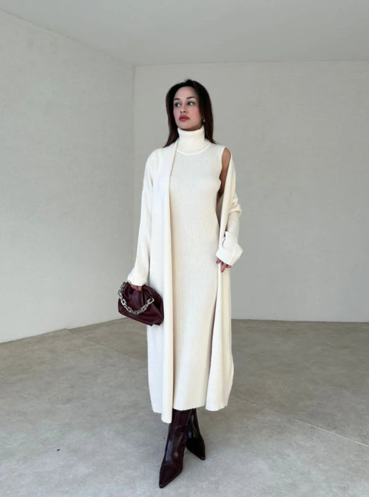 طقم فستان مع جرزة بيج