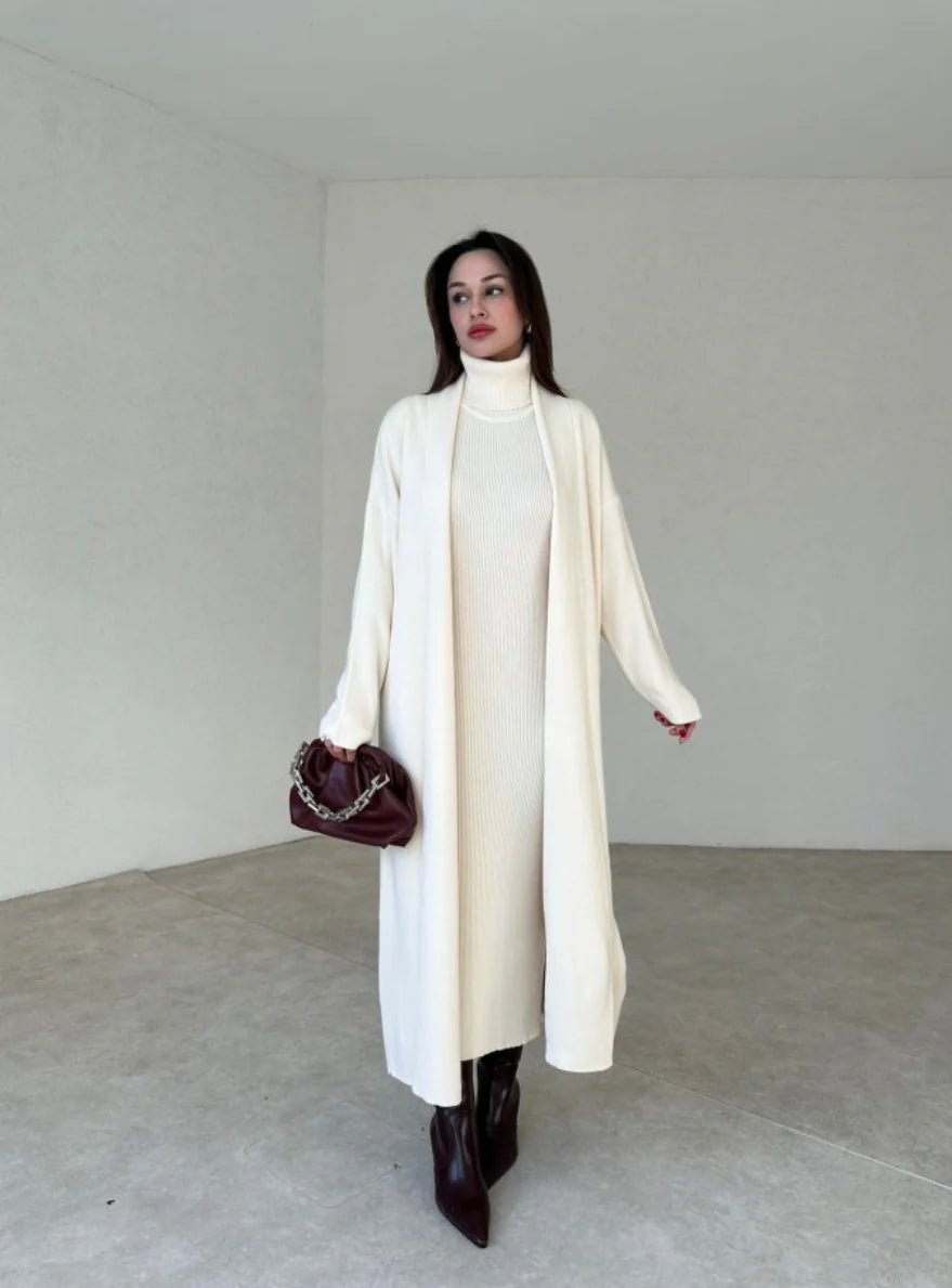 طقم فستان مع جرزة بيج