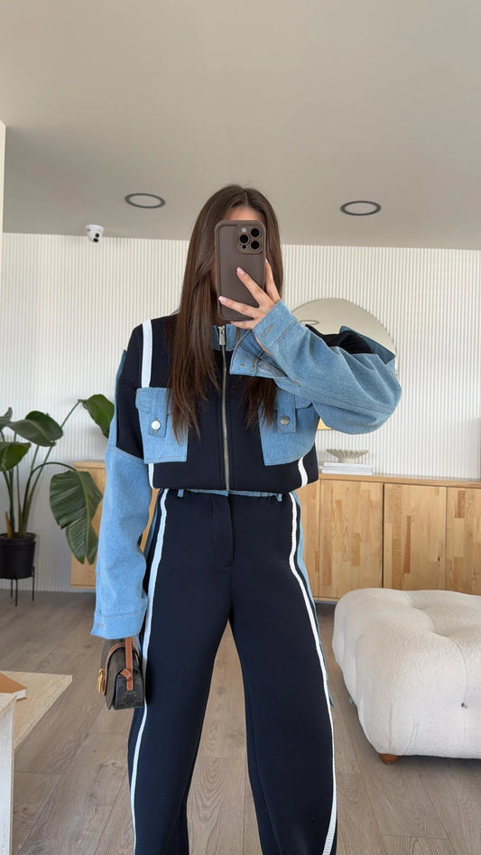 طقم تريننج كحلي