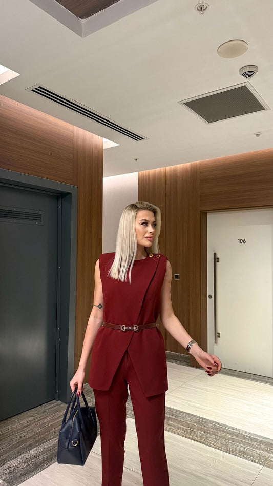 طقم رسمي خمري