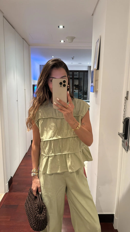 طقم صيفي اخضر