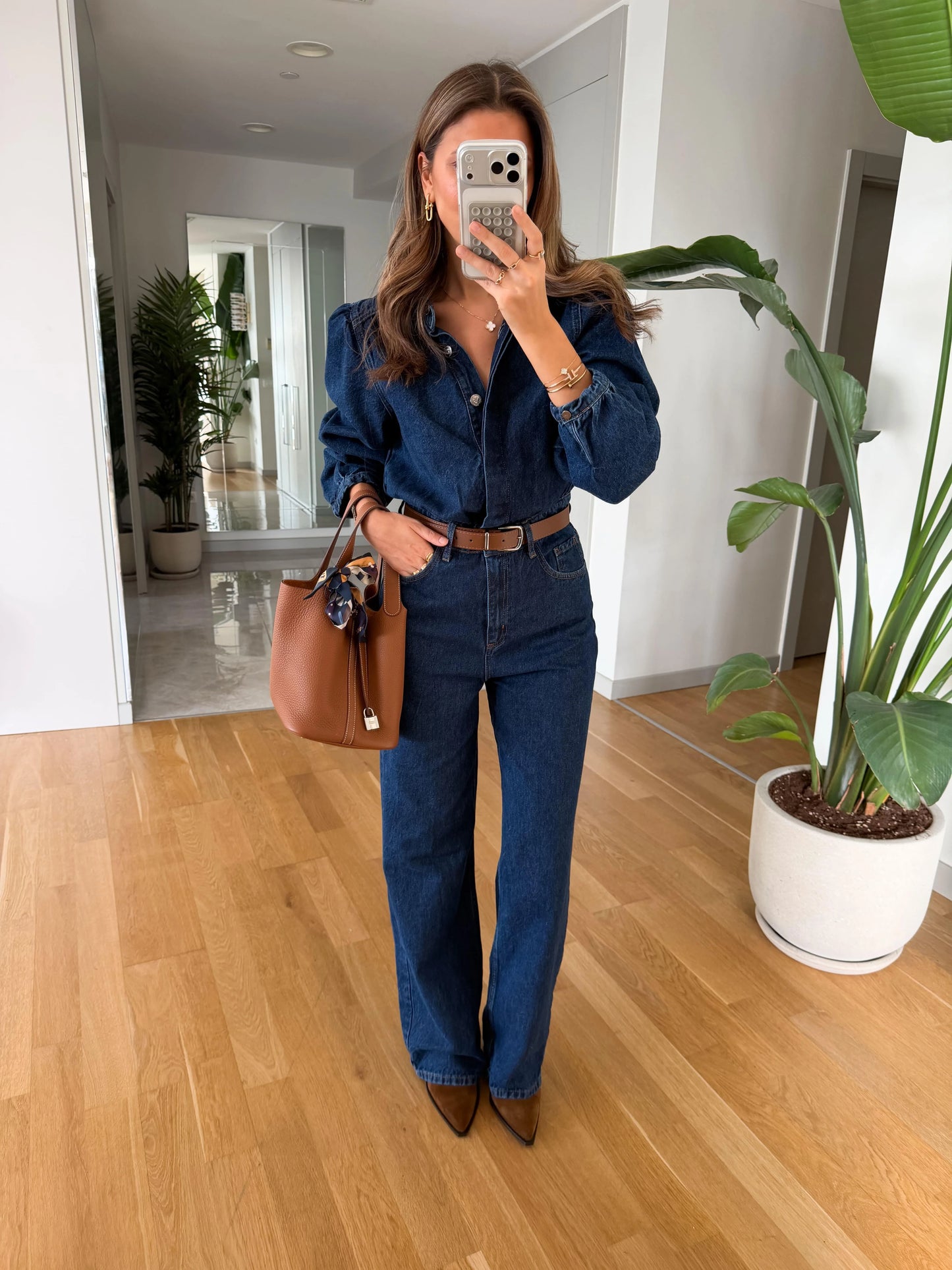 جمبسوت جينز بحزام