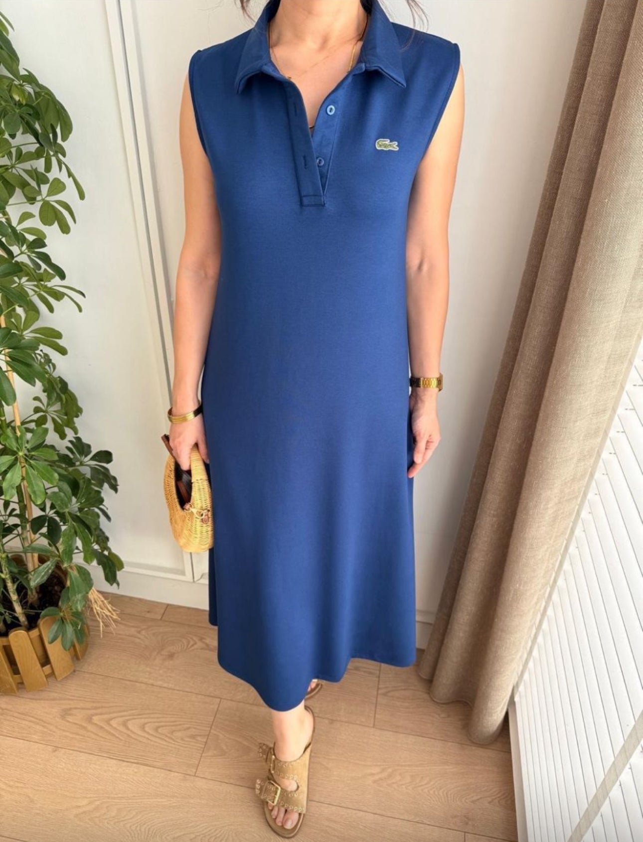 فستان لاكوست كحلي