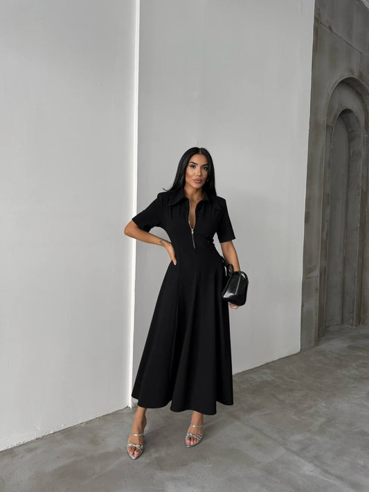 فستان سحاب اسود