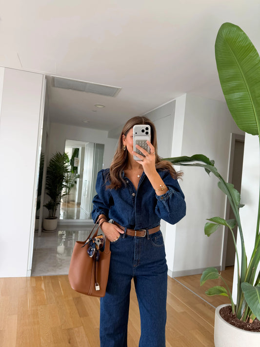 جمبسوت جينز بحزام