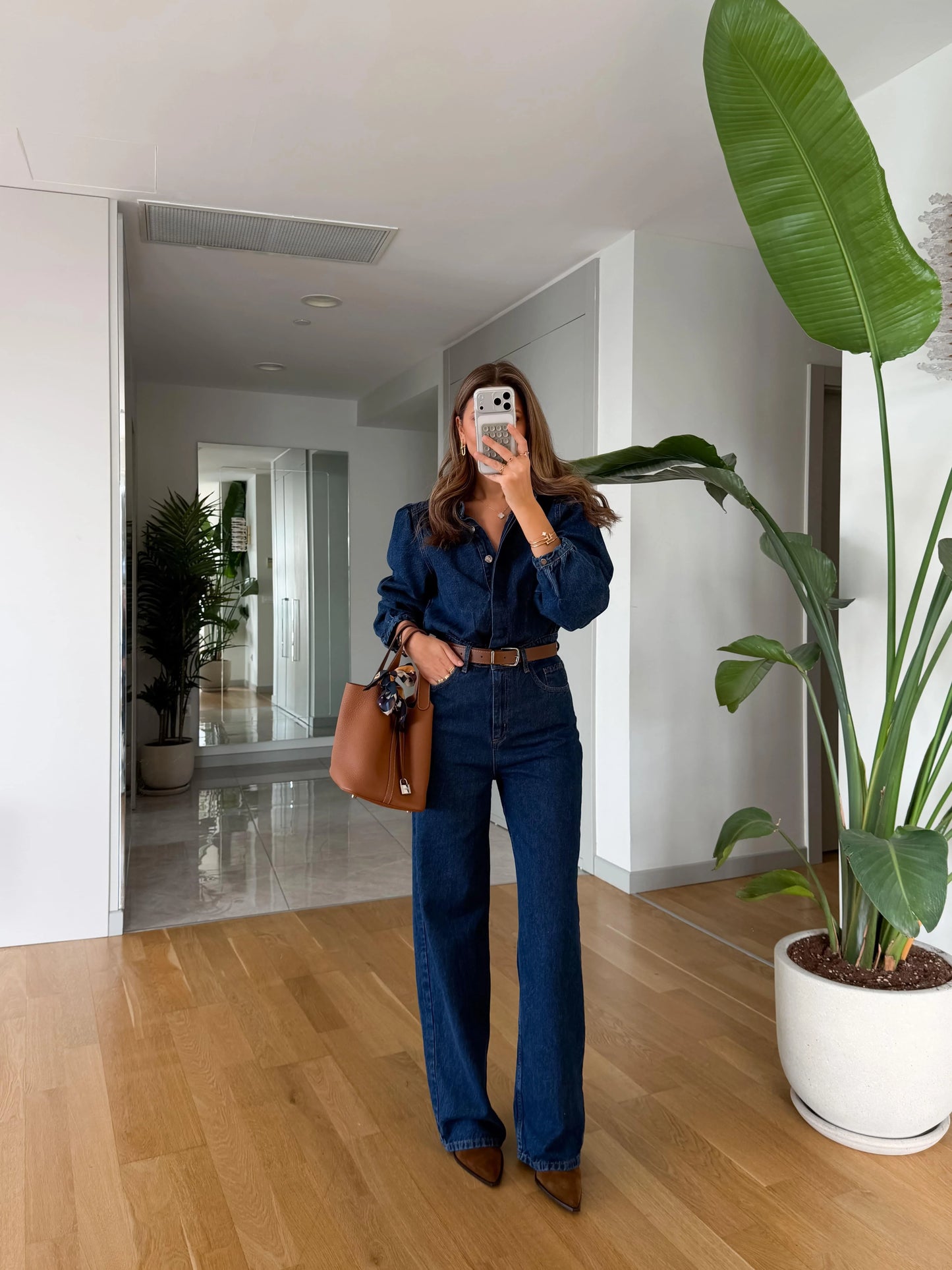 جمبسوت جينز بحزام