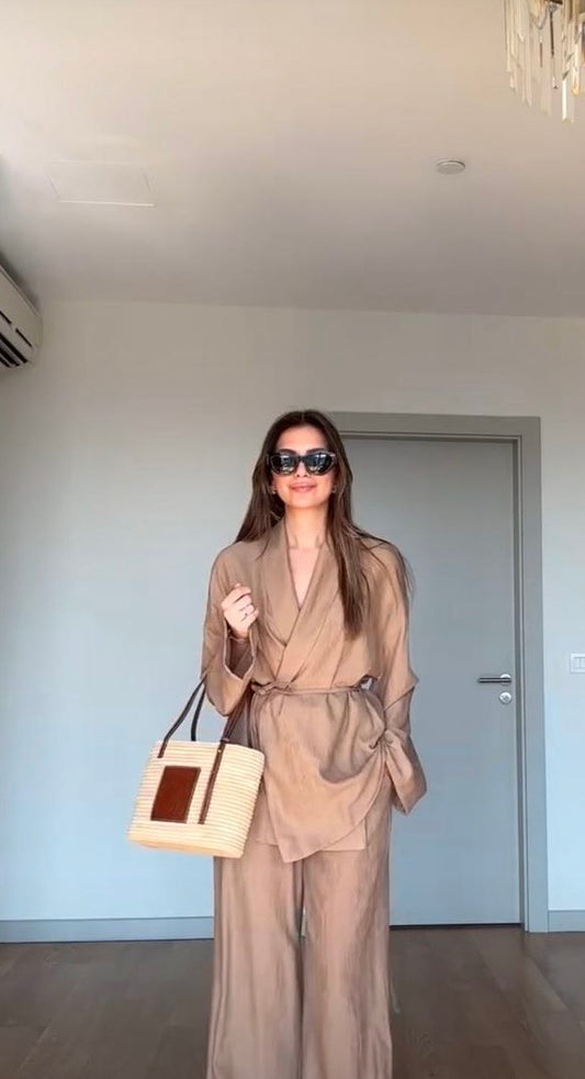 طقم يومي ربط بني