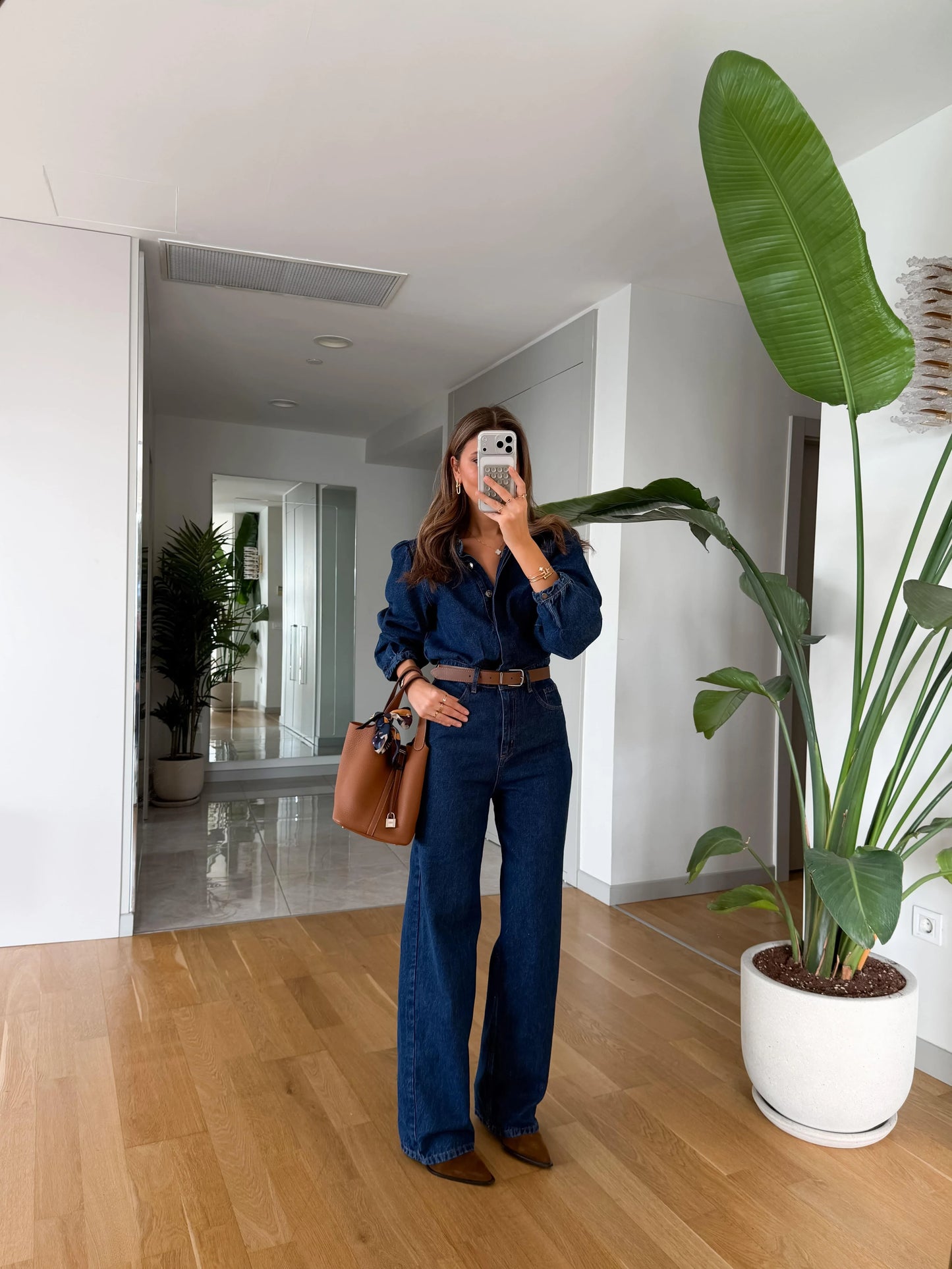 جمبسوت جينز بحزام