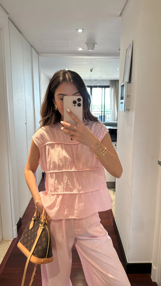 طقم صيفي زهري