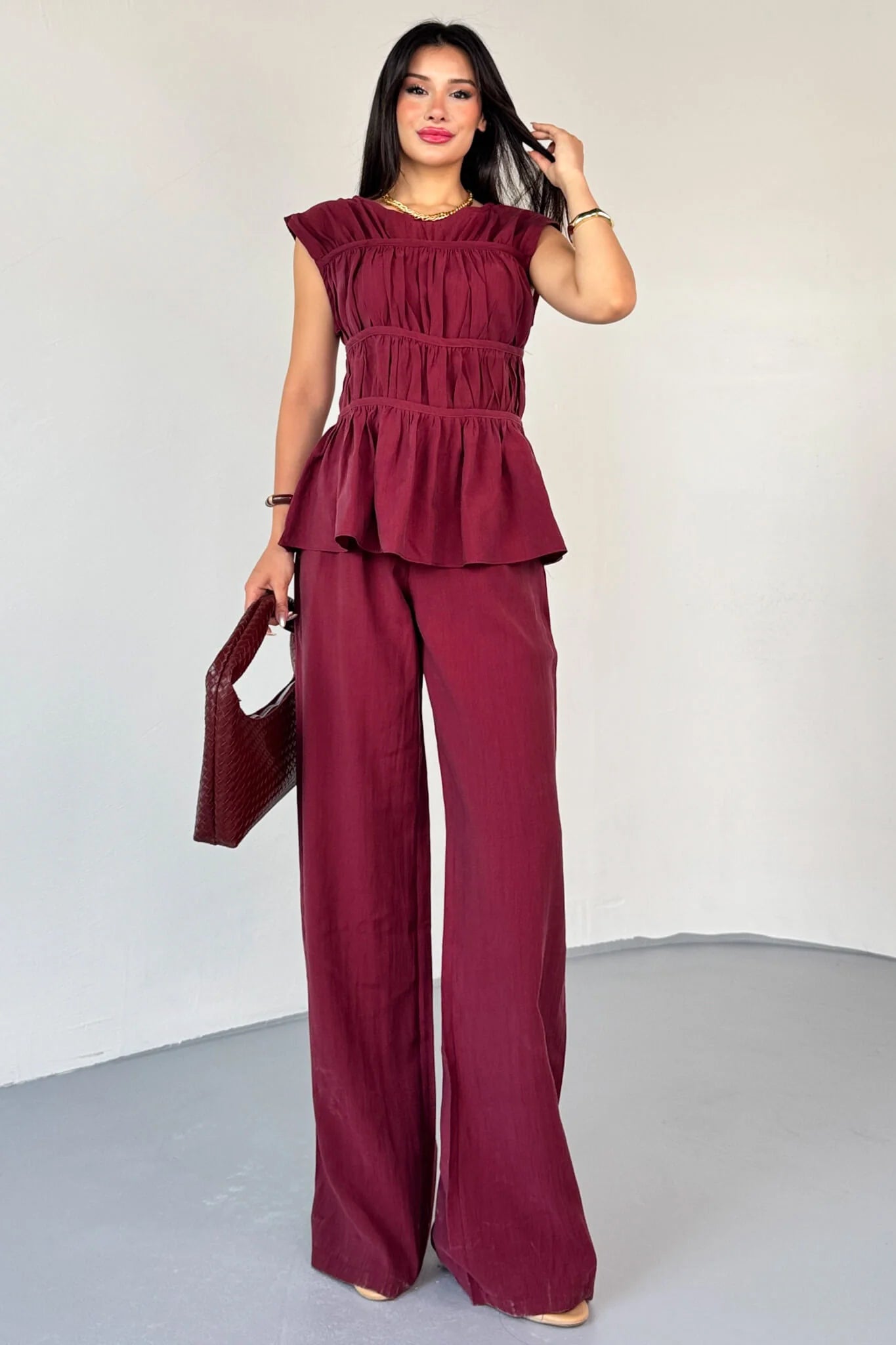 طقم صيفي خمري