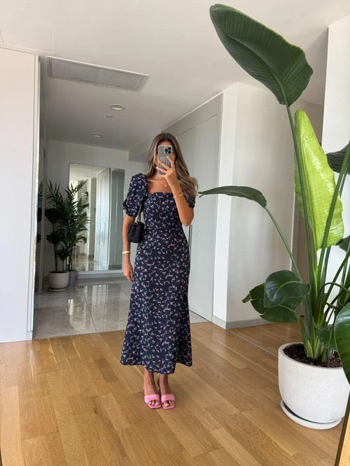 فستان كحلي مورد