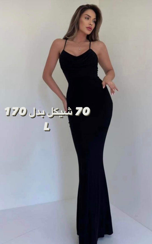 فستان مكسي اسود