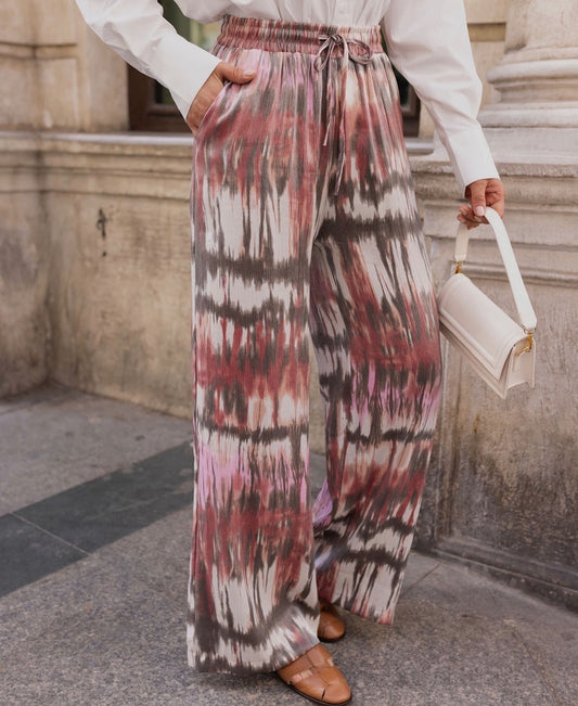 بنطلون خفيف زهري