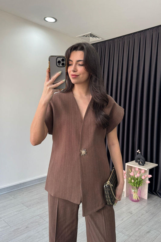 طقم شمس بني