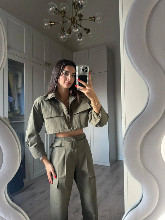 طقم كارجو زيتي